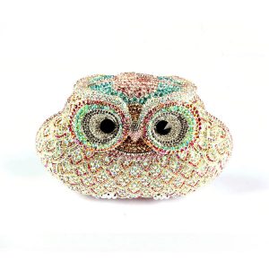New Arrival Cute Owl-Shaped Crystal Clutch Purse for Women for Special Occasion
