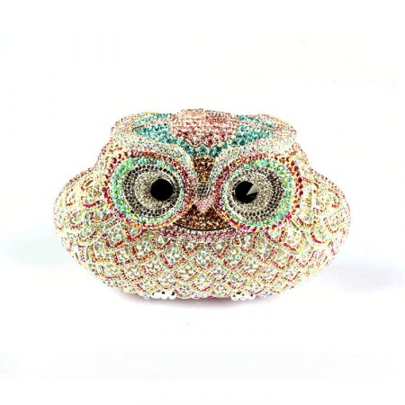 New Arrival Cute Owl-Shaped Crystal Clutch Purse for Women for Special Occasion