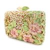 New Women Brand Rhinestones Square Floral Evening Clutch Bags Colored Crystals - Image 4