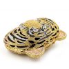 Golden Tiger Head Diamond Clutch Purse Two Ear Closure Buckle - Image 5