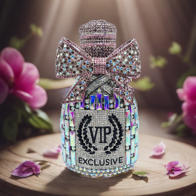 champagne bottle crystal bag