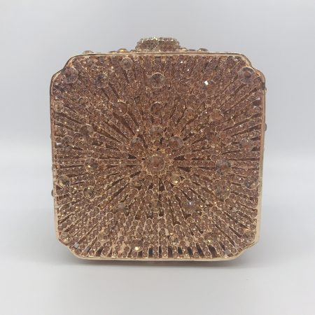 golden box crystal clutch
