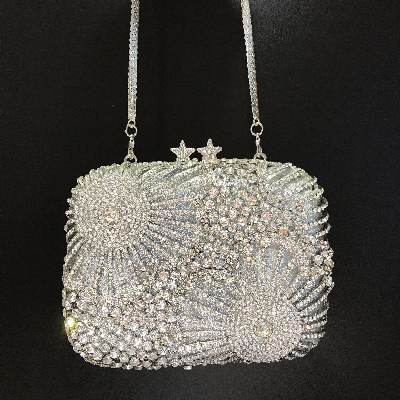 Firework Crystal Box Clutch Bag for Wedding Guests and Party - Image 2