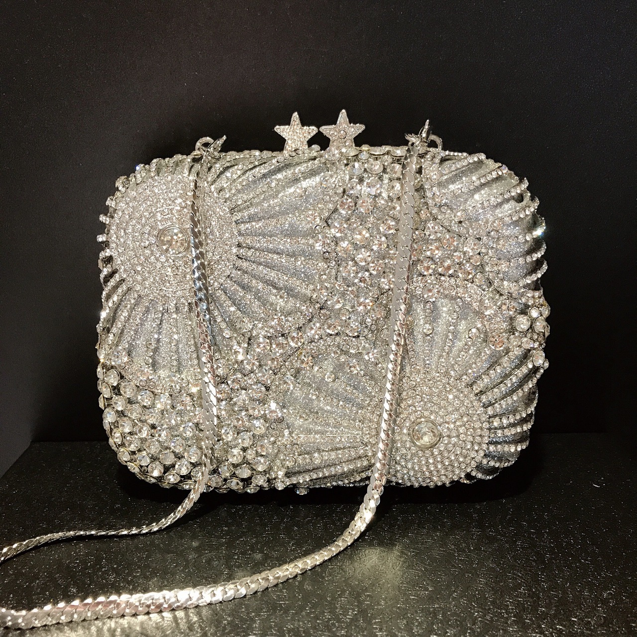 Firework Crystal Box Clutch Bag for Wedding Guests and Party - Image 3