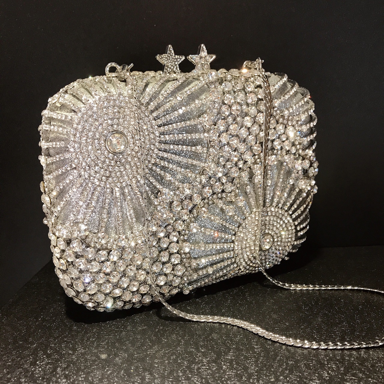 Firework Crystal Box Clutch Bag for Wedding Guests and Party - Image 5