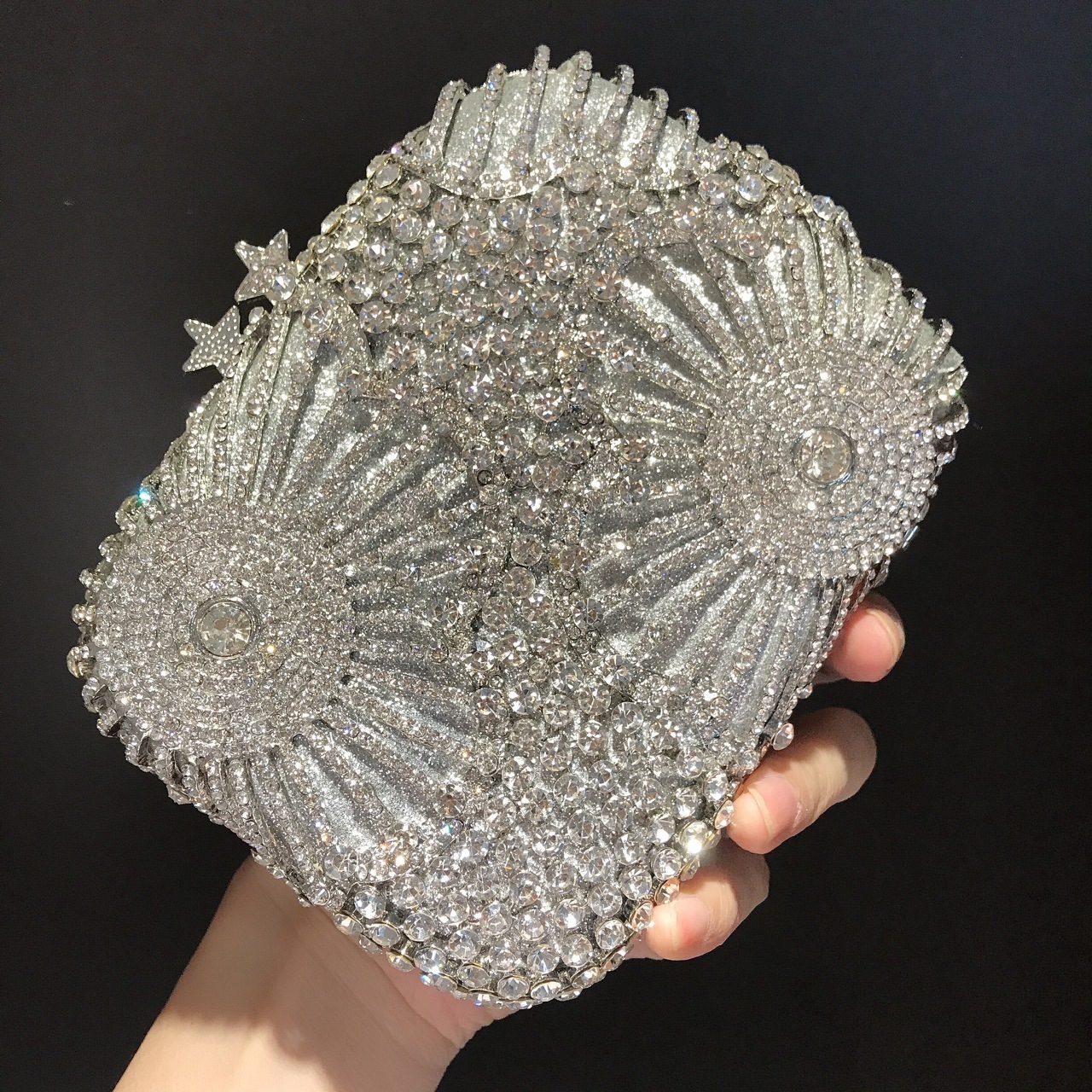 Firework Crystal Box Clutch Bag for Wedding Guests and Party - Image 8