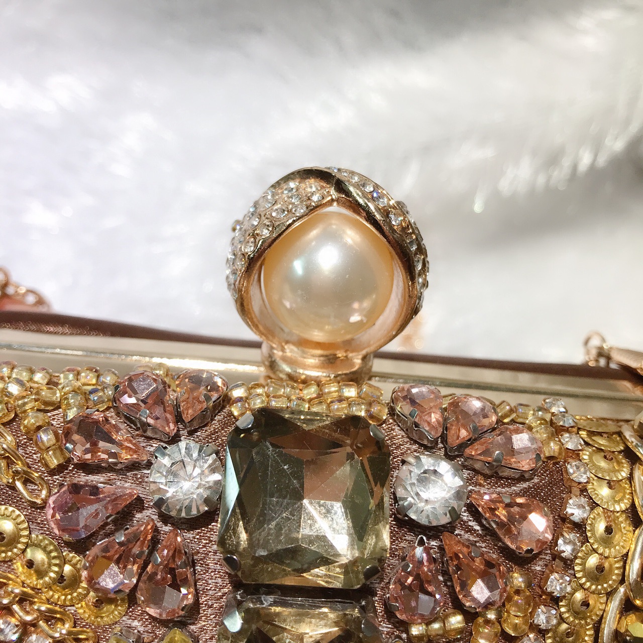 Vintage Baroque Crystal Embellished Clutch Bag - Image 6