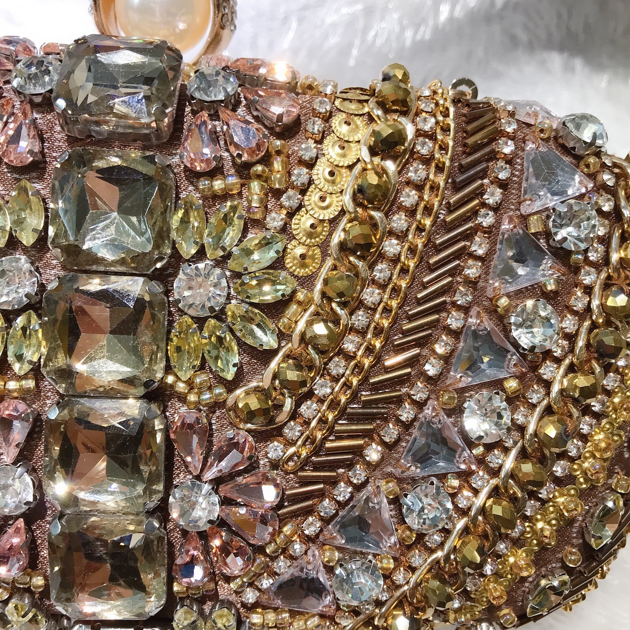 Vintage Baroque Crystal Embellished Clutch Bag - Image 7