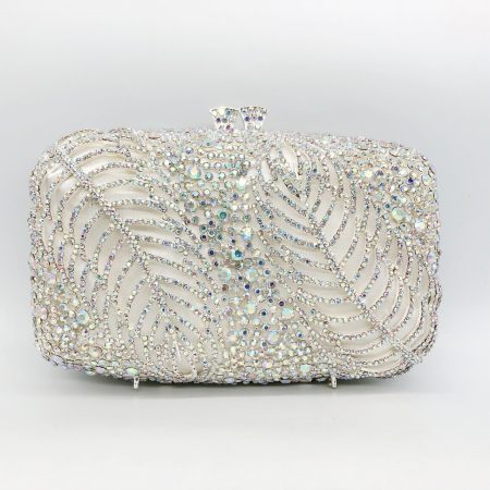 ab crystal box clutch bag