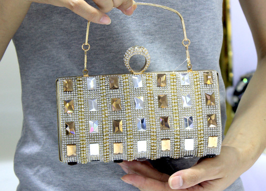 high-glam wedding after clutch