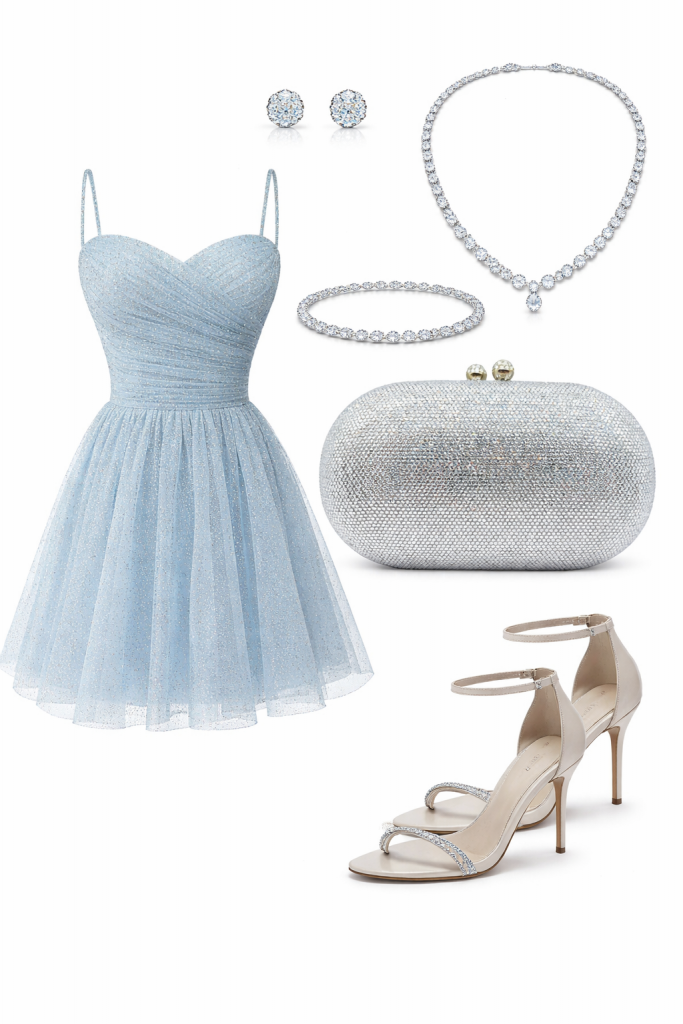 silver clutch for prom