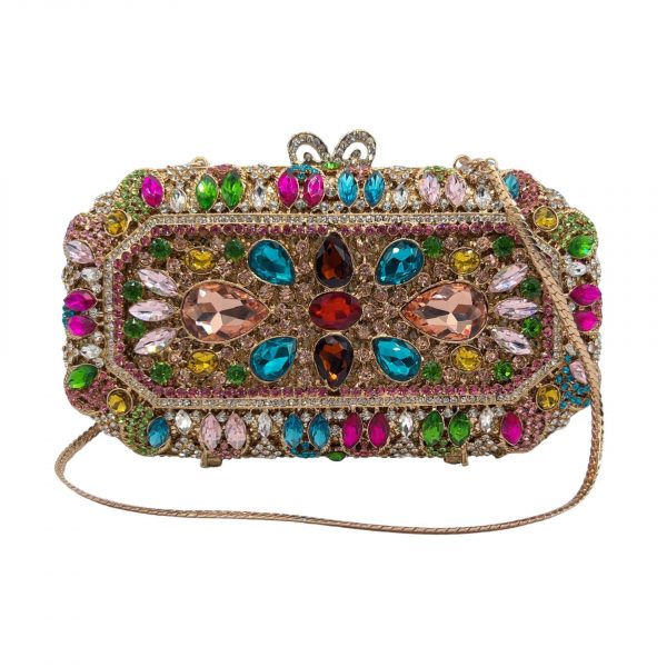 stone box evening bag