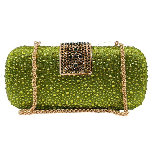 Box-shape Crystal Clutch Timeless Sparkle for Evening Glam