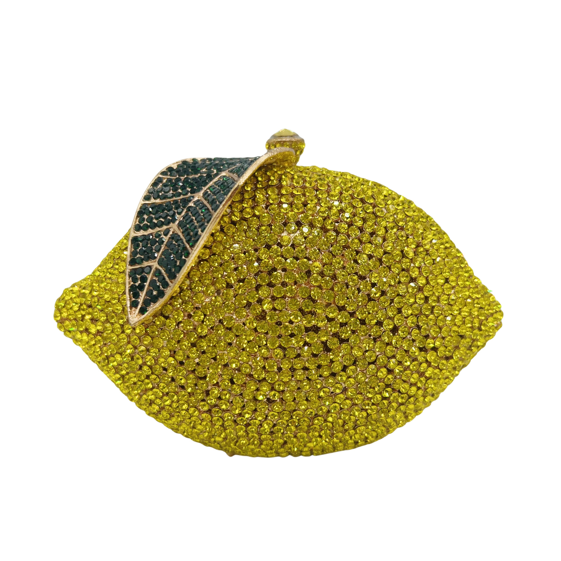 Fruit-Inspired Lemon Crystal Clutch Purse for Summer Vacation - Image 3