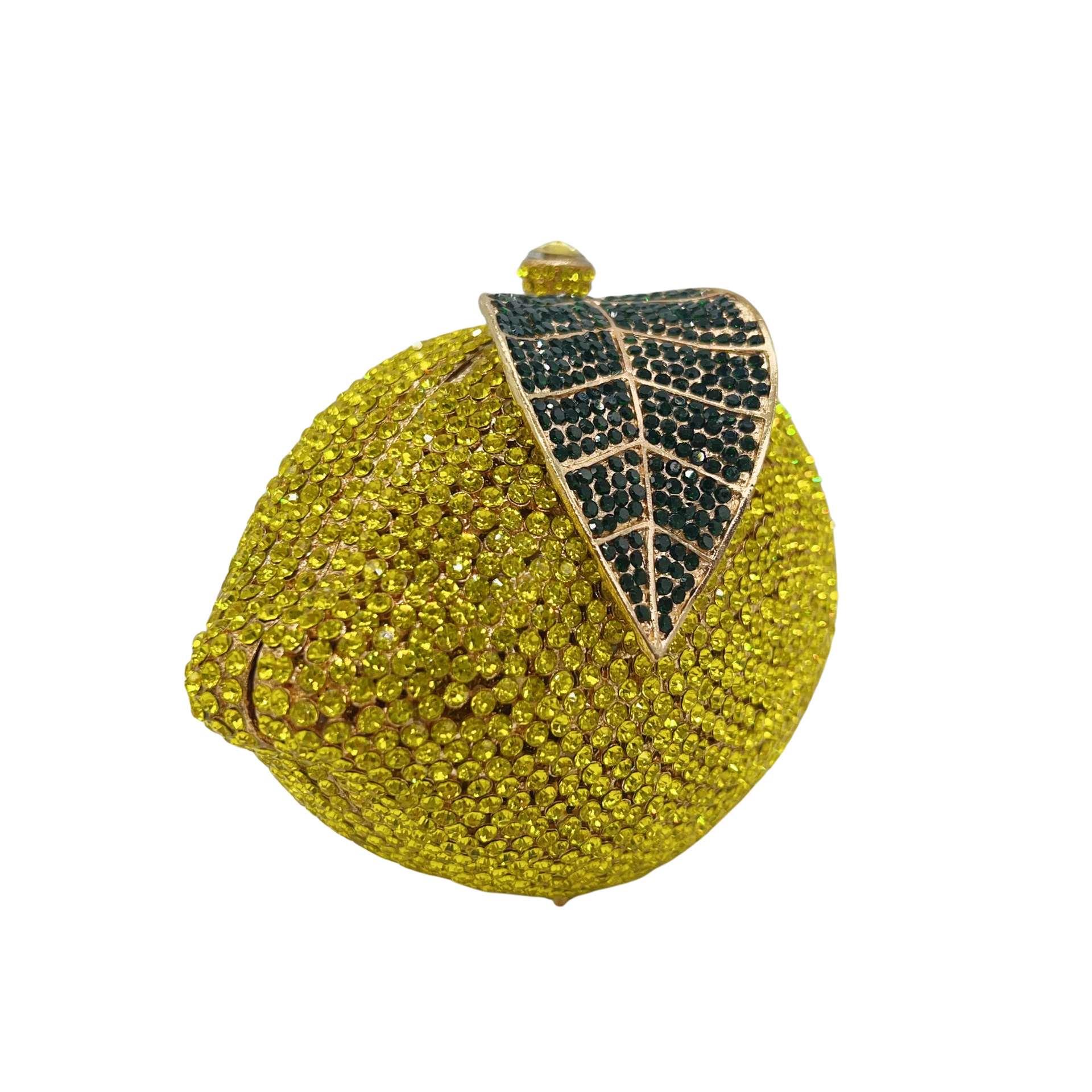 Fruit-Inspired Lemon Crystal Clutch Purse for Summer Vacation - Image 4