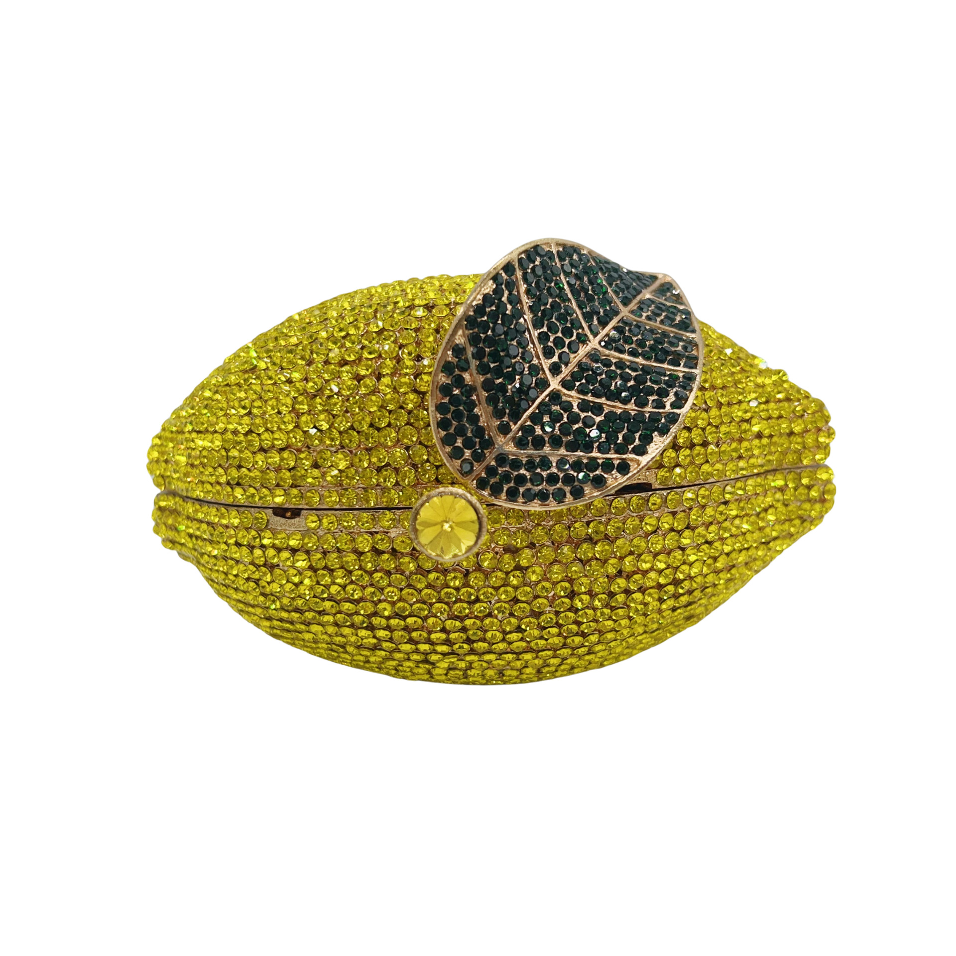 Fruit-Inspired Lemon Crystal Clutch Purse for Summer Vacation - Image 5