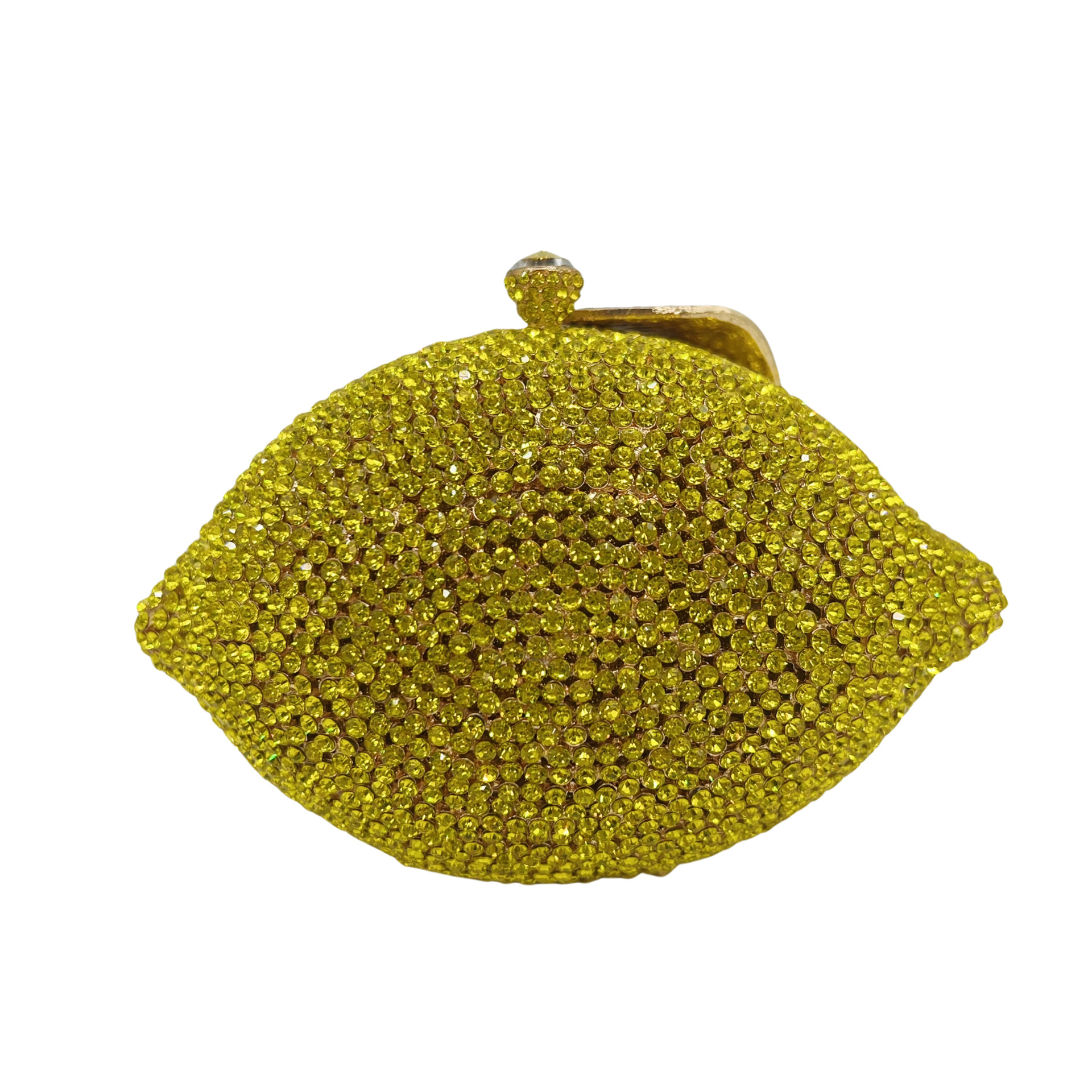 Fruit-Inspired Lemon Crystal Clutch Purse for Summer Vacation - Image 6