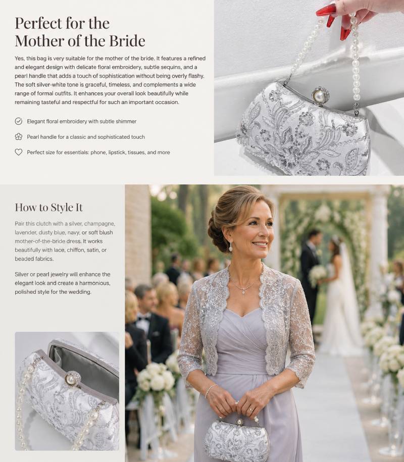 Mother of The Bride with Clutch