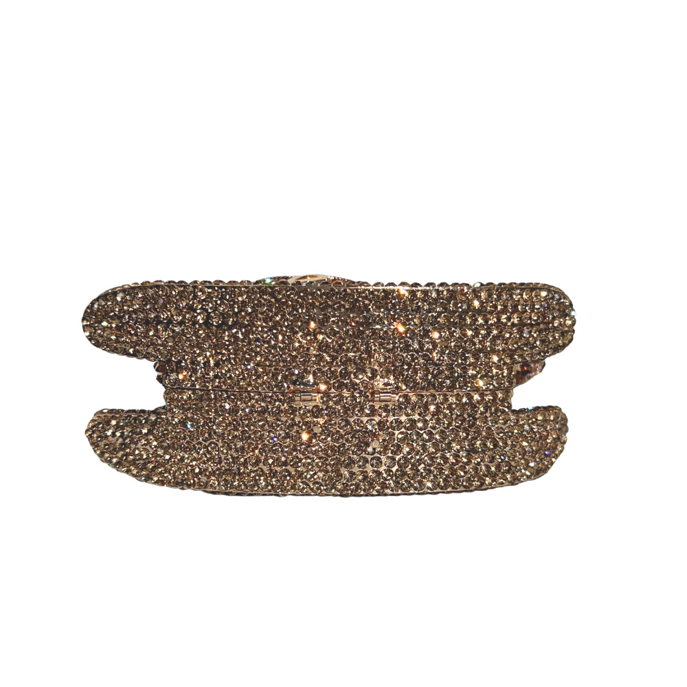 Rocking Horse Crystal Evening Bag with Chain - Image 5